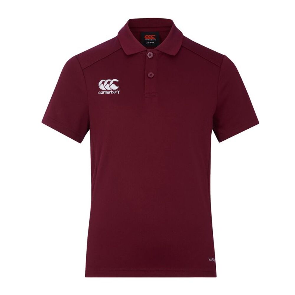 Canterbury Childrens/Kids Club Dry Polo Shirt / Maroon